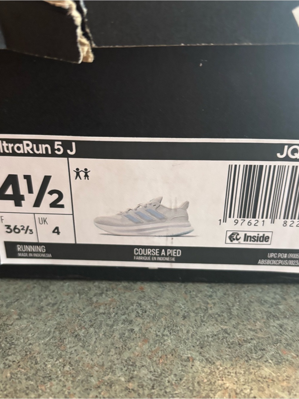 Adidas Ultrarun 5J size 4.5 US new with tags - Picture 5 of 5